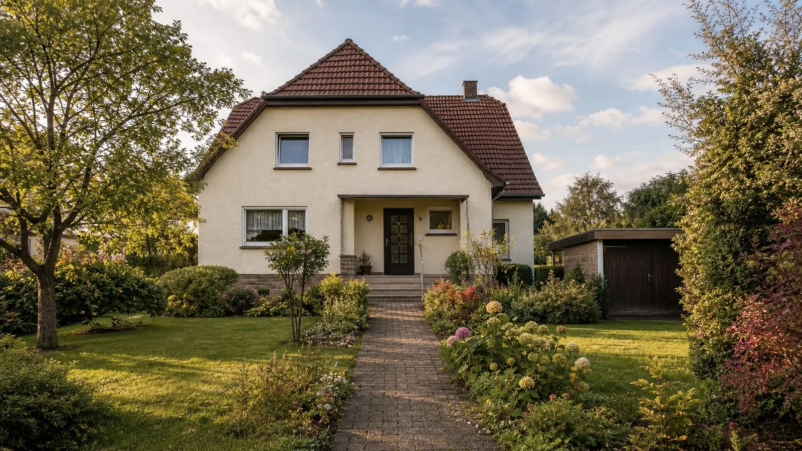 Freundliche Person 50 plus in einem hellen Hausgespräch